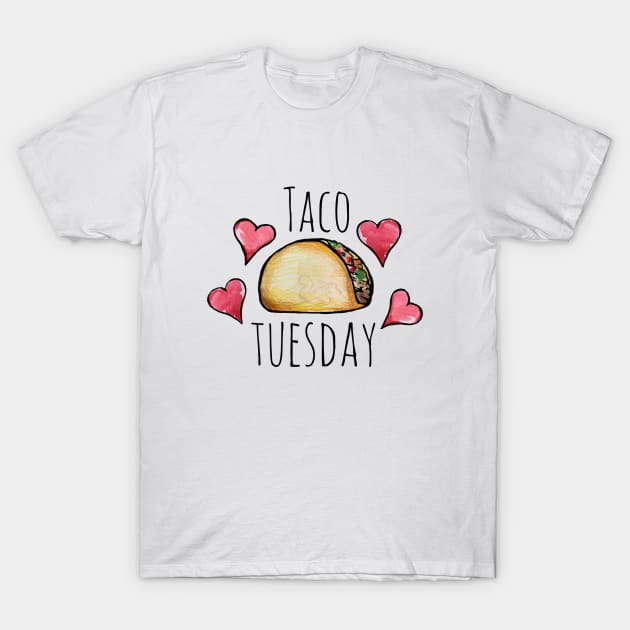 Taco Tuesday love T-Shirt by bubbsnugg